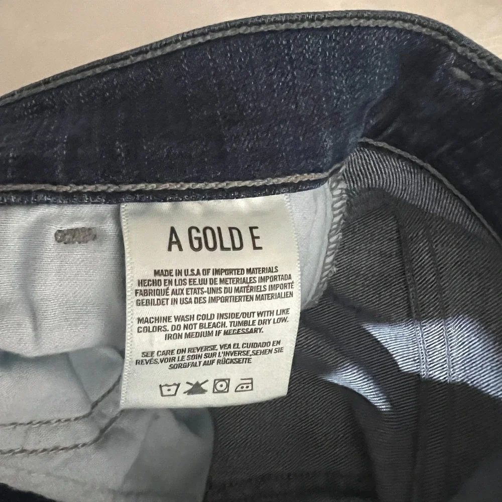 AGOLDE Jeans Women's 26 Sophie Skinny Distressed Denim‎ Medium Wash